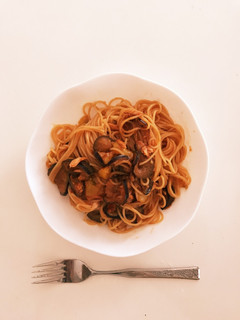 ナスとツナのトマトパスタ-レシピのメイン写真