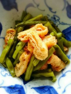 いんげんと油揚げの煮物-レシピのメイン写真