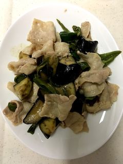 ピーマンとナスと豚肉のマヨポン炒め-レシピのメイン写真