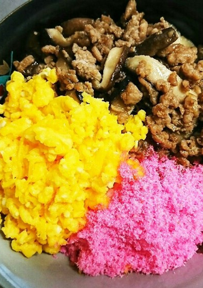 簡単　三食丼-レシピのメイン写真