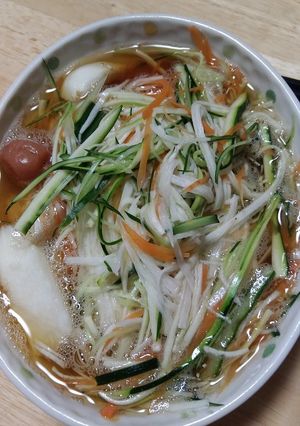 時短レシピ　長芋でそーめん-レシピのメイン写真