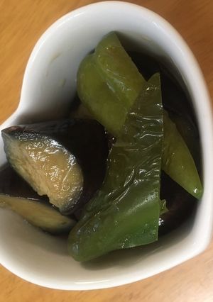 ナスとピーマンの揚げ浸し-レシピのメイン写真