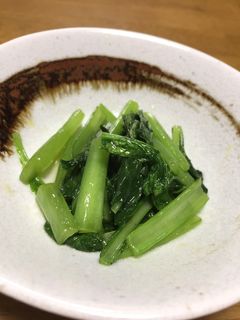 小松菜だけ!小松菜のごま油炒め-レシピのメイン写真