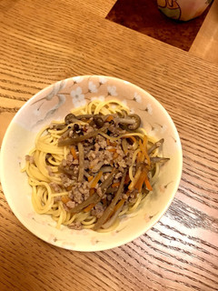 ゴボウときのこのスパゲティ-レシピのメイン写真