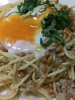 納豆パスタ-レシピのメイン写真