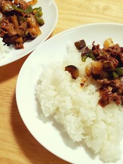 なすの肉みそ 豚バラ キムチ炒め-レシピのメイン写真