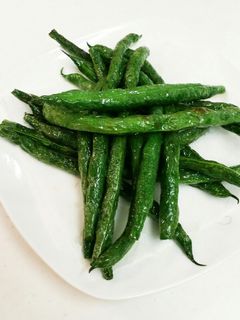 簡単!いんげんの素揚げ-レシピのメイン写真