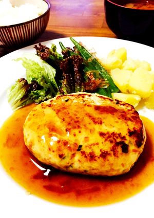ふわふ和風豆腐ハンバーグ-レシピのメイン写真