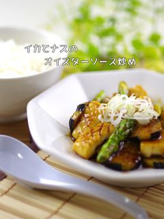 イカとナスのオイスターソース炒め-レシピのメイン写真