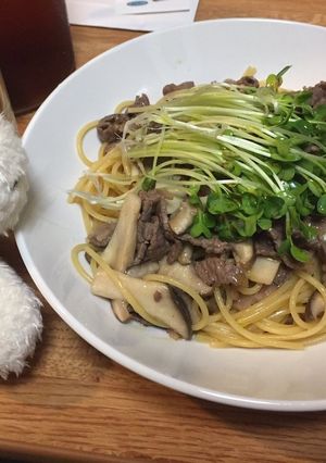 ♡牛肉とエリンギの和風スパゲッティ♡-レシピのメイン写真