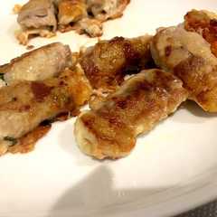 チーズと梅肉の豚肉巻き-レシピのメイン写真
