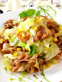豚こま切れ肉とキャベツのオイスター炒め♪-レシピのメイン写真