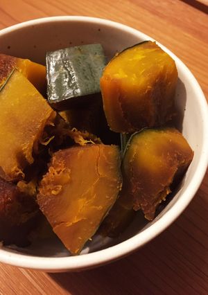 カボチャの煮物は水無しで♪-レシピのメイン写真