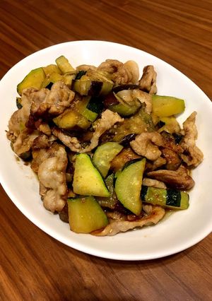 豚バラと夏野菜の胡麻醤油炒め-レシピのメイン写真