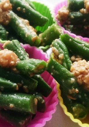 お弁当おかず★簡単いんげんのごま味噌和え-レシピのメイン写真