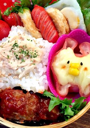 お弁当に☆ハムポテさん♡-レシピのメイン写真