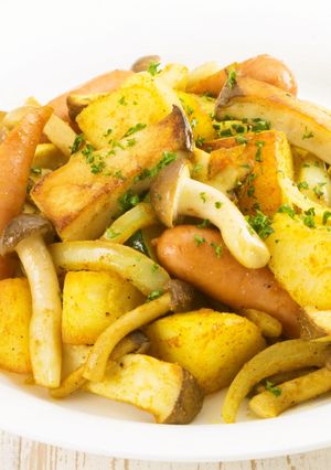 きのことポテトのスパイス炒め-レシピのメイン写真