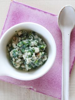 【離乳食初期】魚と高野豆腐のモロヘイヤ煮-レシピのメイン写真