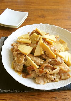 旨味たっぷり☆たけのこと豚肉の生姜焼き-レシピのメイン写真