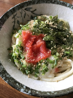 スグできちゃう！とろろたらこうどん❁-レシピのメイン写真