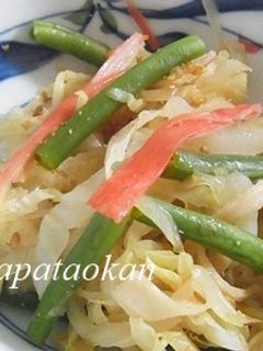 キャベツとカニカマの胡麻和え-レシピのメイン写真