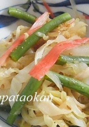 キャベツとカニカマの胡麻和え-レシピのメイン写真