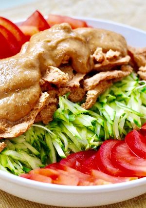簡単、大豆ミートの棒棒鶏☆ヴィーガンok-レシピのメイン写真