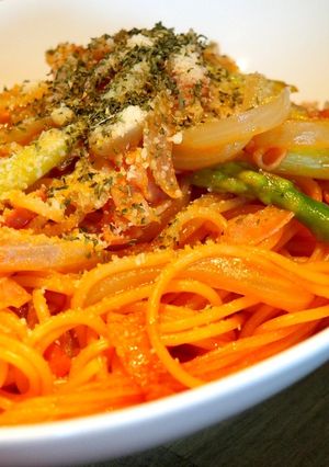 レンジだけ ナポリタンスパゲッティ-レシピのメイン写真