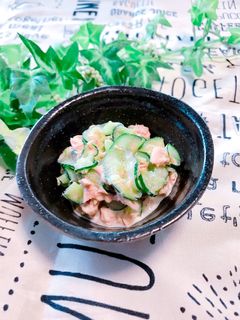 鰹節で♡きゅうりとツナの和風マヨサラダ-レシピのメイン写真