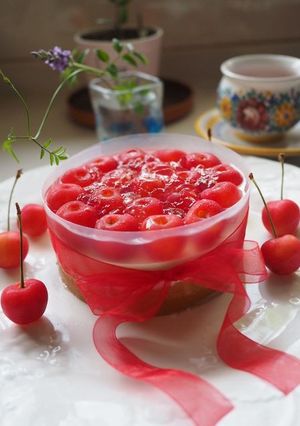 フレッシュなさくらんぼのケーキ♫-レシピのメイン写真