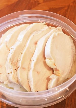 【簡単】塩と湯だけの鶏胸ハム【炊飯器】-レシピのメイン写真