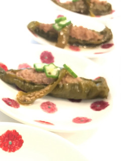 万願寺とうがらしのひき肉詰め-レシピのメイン写真