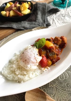 夏野菜とチキンのラタトゥイユカレー-レシピのメイン写真