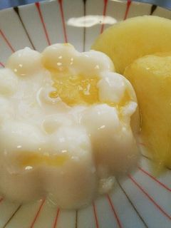 桃のミルクプリン-レシピのメイン写真