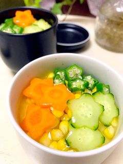冷製茶碗蒸し♡〜夏にぴったり〜-レシピのメイン写真