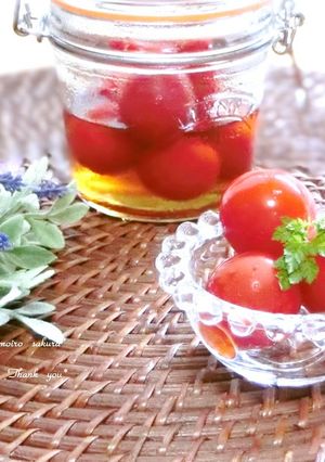 ☆とっても美味しいよ！ミニトマトの黒酢漬-レシピのメイン写真