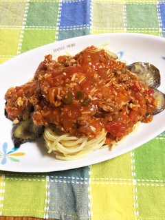 簡単 ミートソーススパゲティ-レシピのメイン写真