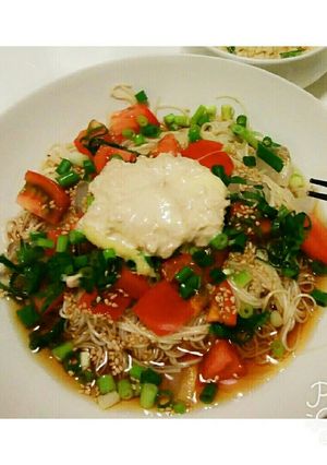 夏はコレ!ぶっかけ野菜そうめん♪-レシピのメイン写真