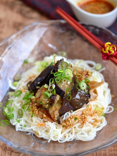 豚バラとなすのぶっかけ素麺-レシピのメイン写真