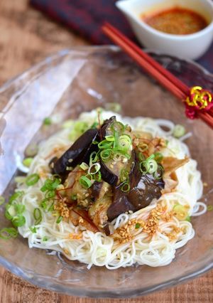 豚バラとなすのぶっかけ素麺-レシピのメイン写真