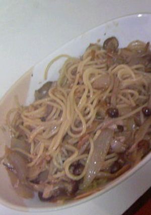 きのこスパゲティ中華風-レシピのメイン写真