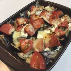 รูปของ グリルで簡単☆なすとトマトのチーズ焼き