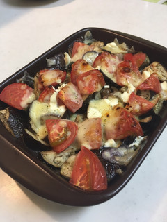 グリルで簡単☆なすとトマトのチーズ焼き-レシピのメイン写真