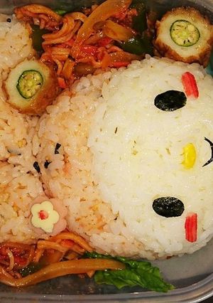 超絶ズボラのマイメロ弁当(´c_`)-レシピのメイン写真