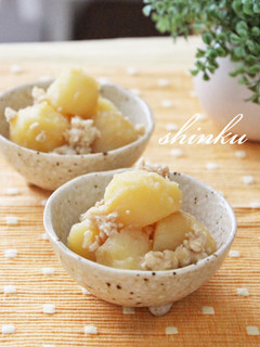 簡単作りおき*じゃがいもの鶏そぼろ煮-レシピのメイン写真