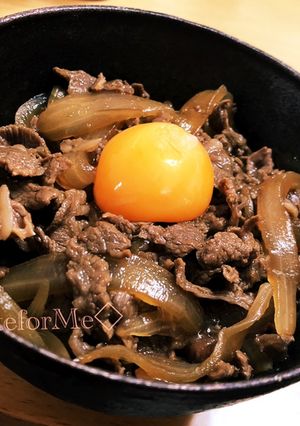 すき焼き風牛丼-レシピのメイン写真