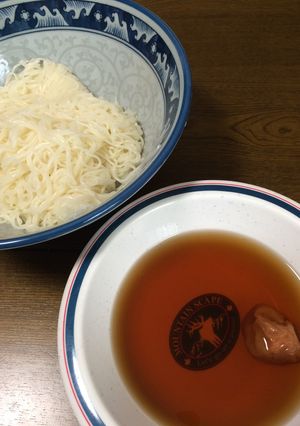 超簡単　夏にぴったり　梅そうめん-レシピのメイン写真