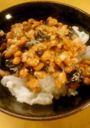 韓国海苔風味の納豆ごはん-レシピのメイン写真