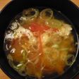 トマトと卵の暖かいスープ