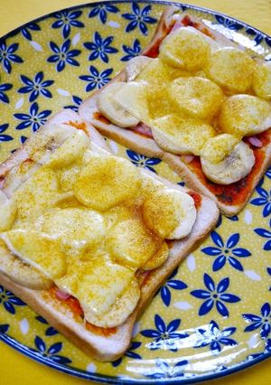 BananaCurryPizza-レシピのメイン写真